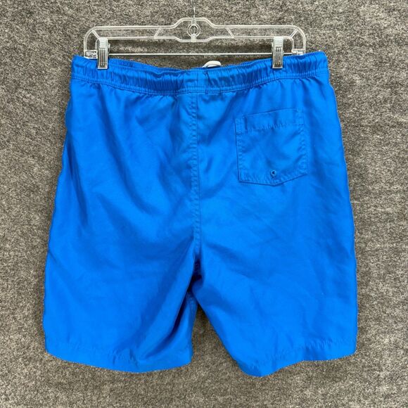 Lands' End Swim Shorts Trunks Boys 2XL Blue Drawstring Lined Pockets Swimwear - Picture 2 of 7